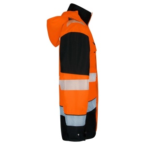 High Visibility Orange & Black Deltic Breathable Waterproof Interactive Jacket